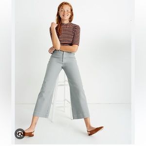 Madewell Slim Emmett Wide Leg Crop Pants